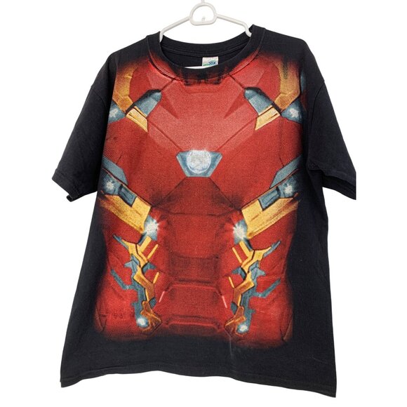 Thessh Mexico Graphic T-Shirt Unisex OS Black Graphic Anime Movie Iron Man - Picture 3 of 5